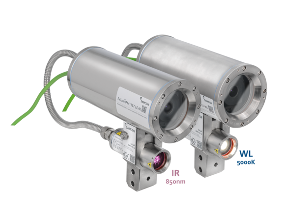 Ex-Kamera und Ex-Leuchte Excam IPM1137-LE in Weißlicht und Infrarot Variante 